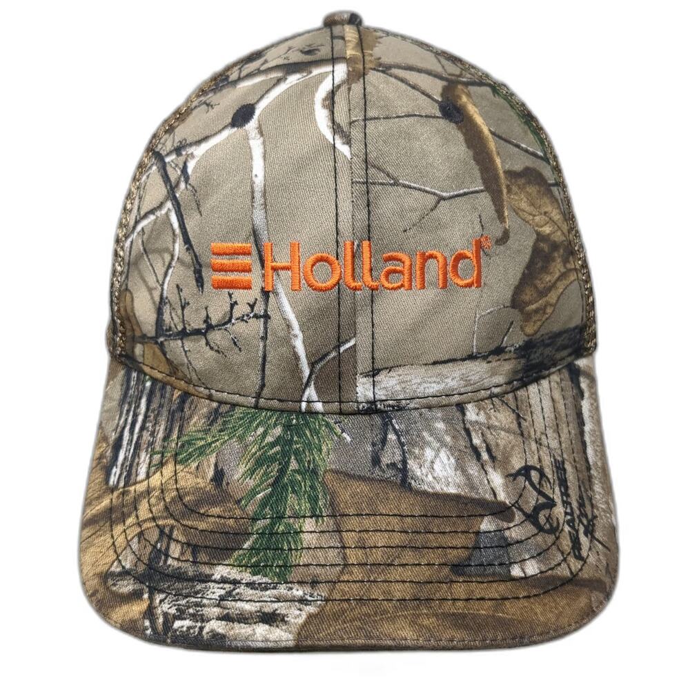 The Corporate Thread Trucker Hat Brown OSFM Realtree Camo Snapback Holland 1935